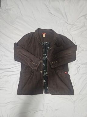 American Exchange Brown Corduroy Blazer Jacket XXL Lined Sport Coat Casual Vinta